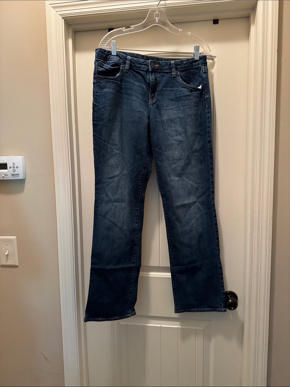 GAP Women's Dark Blue Straight-Leg Jeans